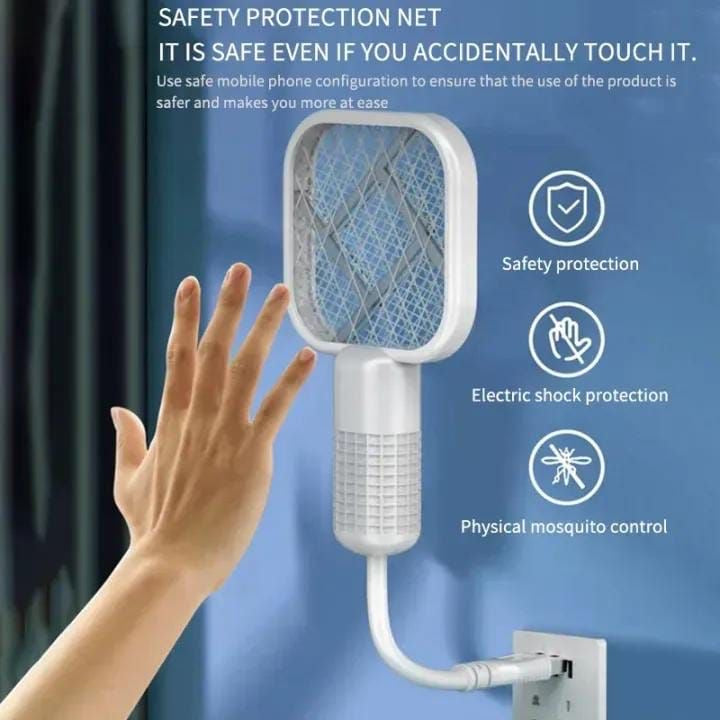 USB Mini Mosquito Swatter & Killer Lamp – Rechargeable, Safe & Portable