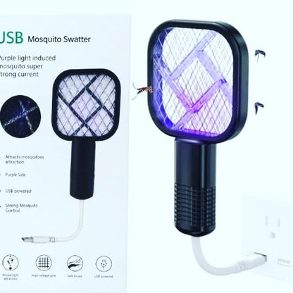 USB Mini Mosquito Swatter & Killer Lamp – Rechargeable, Safe & Portable
