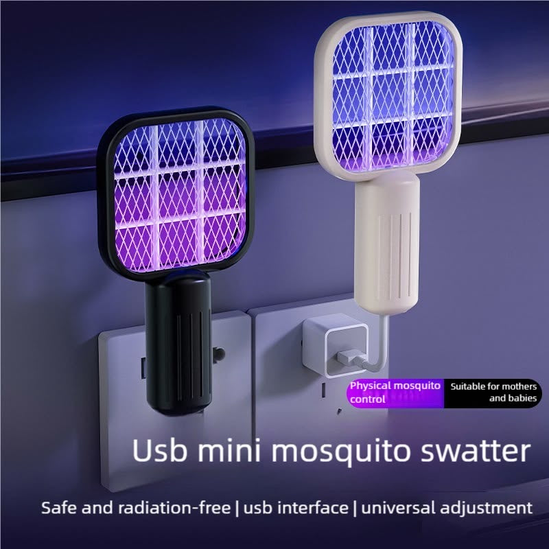 USB Mini Mosquito Swatter & Killer Lamp – Rechargeable, Safe & Portable