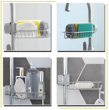 Stainless Steel Sink Faucet Organizer Basket